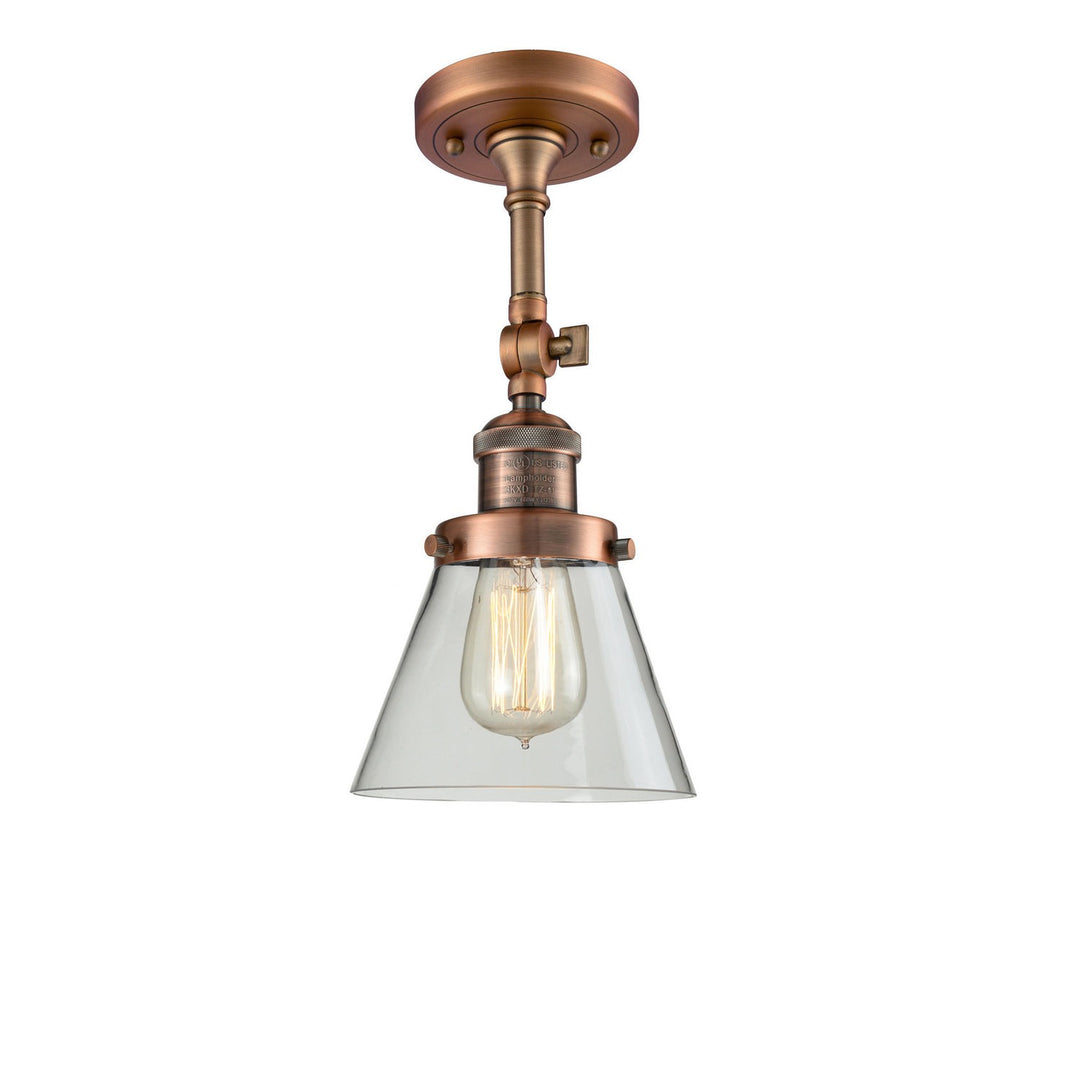 Innovations Franklin Restoration 201F-AC-G62-LED Ceiling Light - Antique Copper