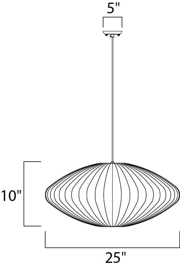 Maxim Cocoon 12190WTPC Pendant Light - Polished Chrome