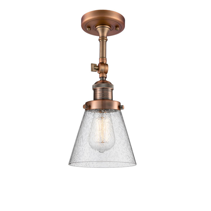 Innovations Franklin Restoration 201F-AC-G64-LED Ceiling Light - Antique Copper