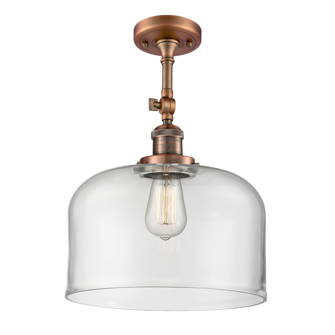 Innovations Franklin Restoration 201F-AC-G72-L Ceiling Light - Antique Copper