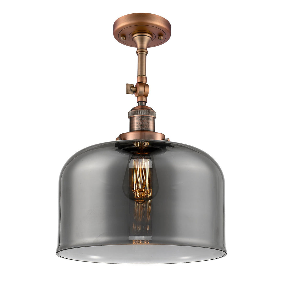 Innovations Franklin Restoration 201F-AC-G73-L Ceiling Light - Antique Copper