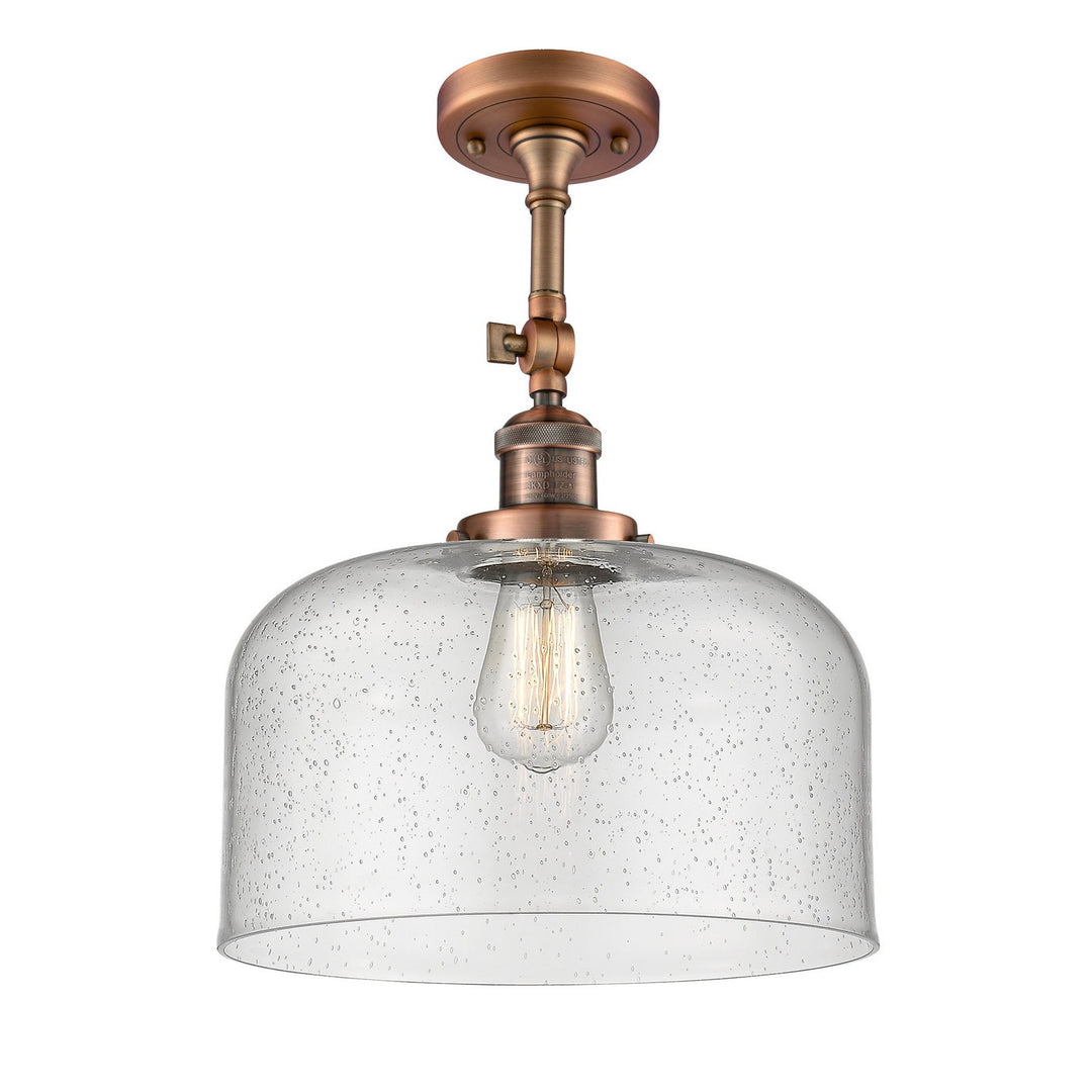 Innovations Franklin Restoration 201F-AC-G74-L Ceiling Light - Antique Copper