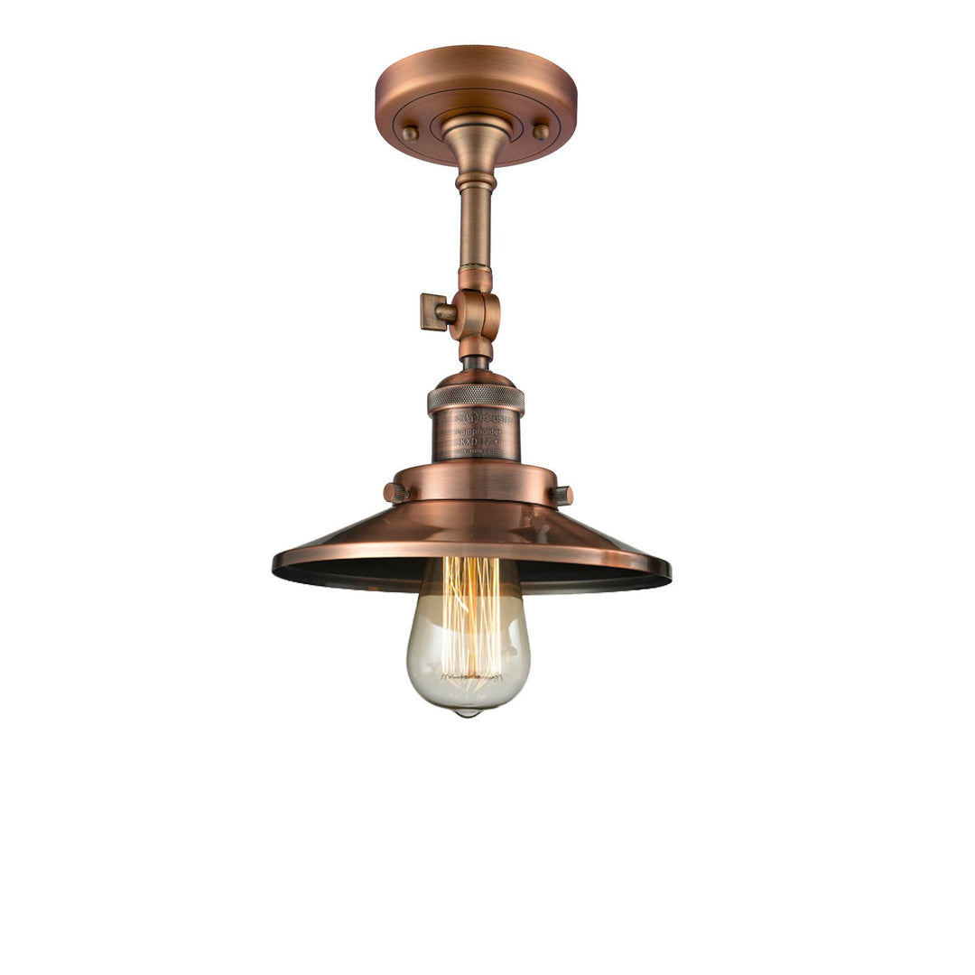 Innovations Franklin Restoration 201F-AC-M3-LED Ceiling Light - Antique Copper