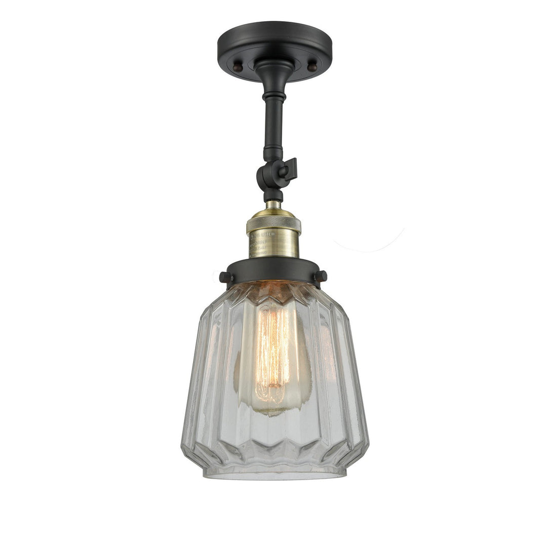 Innovations Franklin Restoration 201F-BAB-G142-LED Ceiling Light - Black Antique Brass