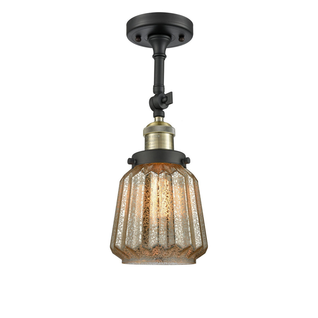 Innovations Franklin Restoration 201F-BAB-G146-LED Ceiling Light - Black Antique Brass