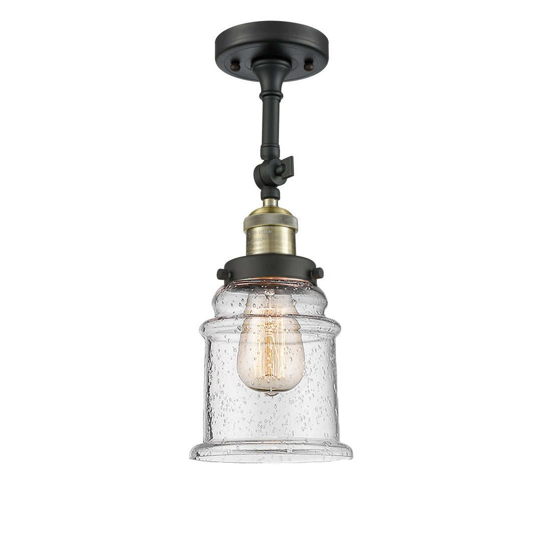 Innovations Franklin Restoration 201F-BAB-G184-LED Ceiling Light - Black Antique Brass