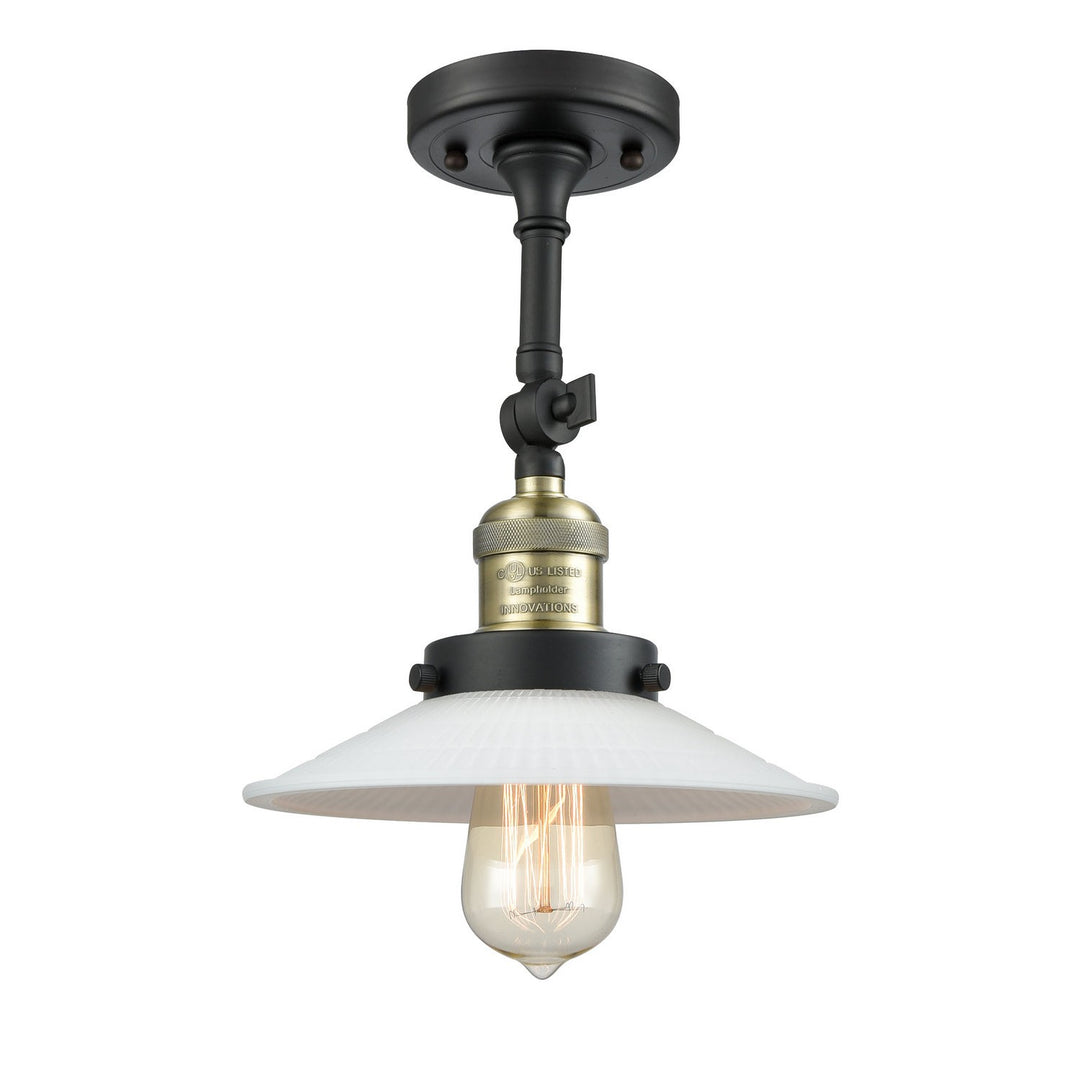 Innovations Franklin Restoration 201F-BAB-G1-LED Ceiling Light - Black Antique Brass