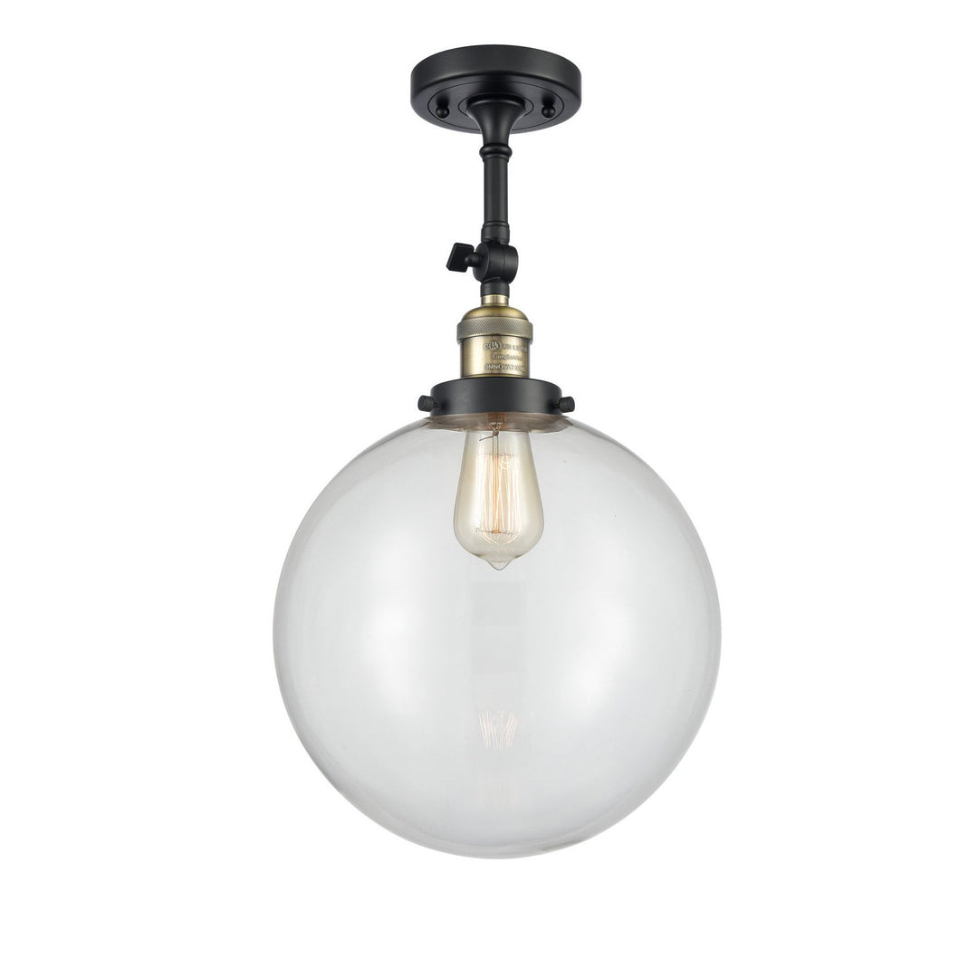 Innovations Franklin Restoration 201F-BAB-G202-12 Ceiling Light - Black Antique Brass