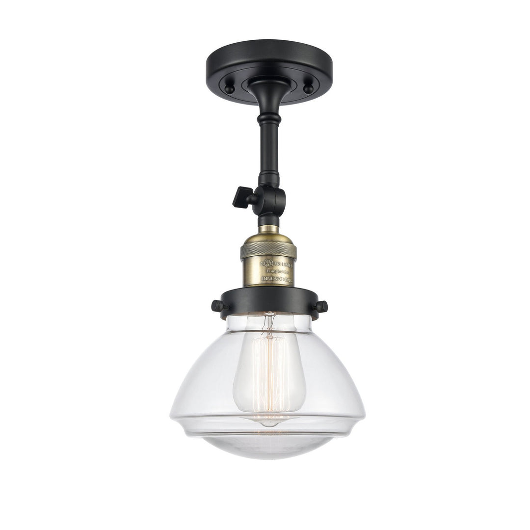 Innovations Franklin Restoration 201F-BAB-G322-LED Ceiling Light - Black Antique Brass