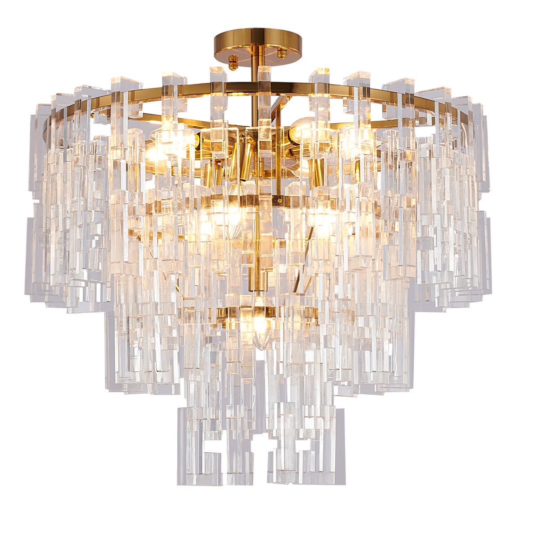 Bethel International LX54 Chandelier Light - Antique Bronze
