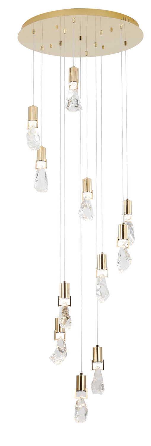 Bethel International MAT07C26G Chandelier Light - Brushed Gold