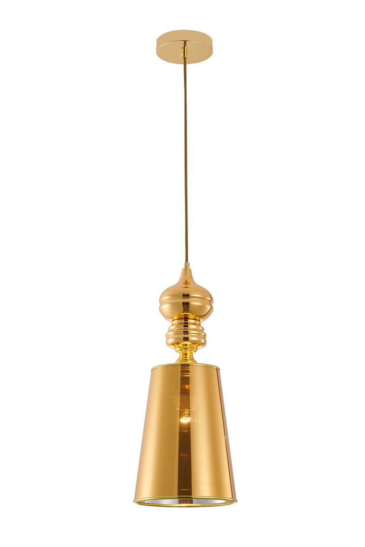 Bethel International ONE02P5G Pendant Light - Polished Gold