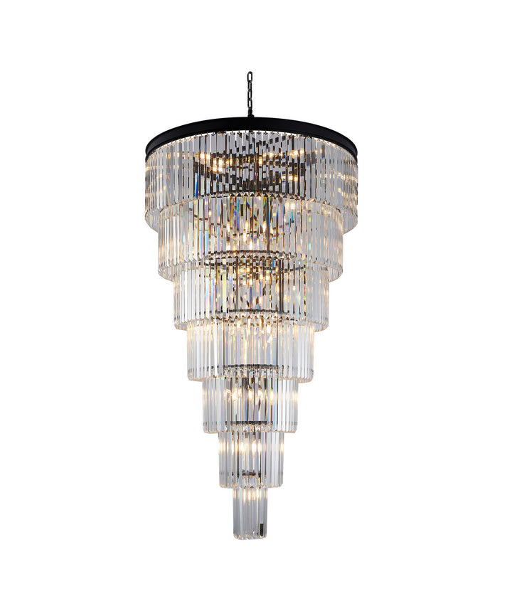 Bethel International RD14CUS-36 Chandelier Light - Black