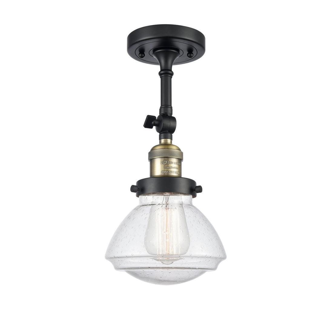 Innovations Franklin Restoration 201F-BAB-G324-LED Ceiling Light - Black Antique Brass