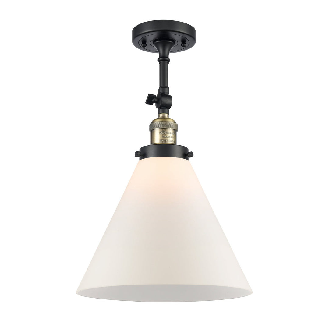Innovations Franklin Restoration 201F-BAB-G41-L-LED Ceiling Light - Black Antique Brass