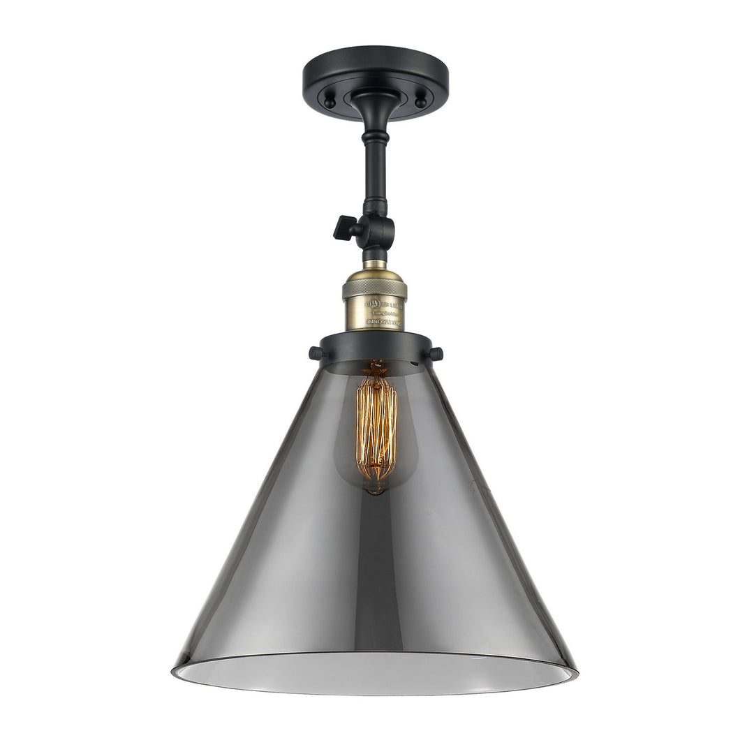 Innovations Franklin Restoration 201F-BAB-G43-L-LED Ceiling Light - Black Antique Brass