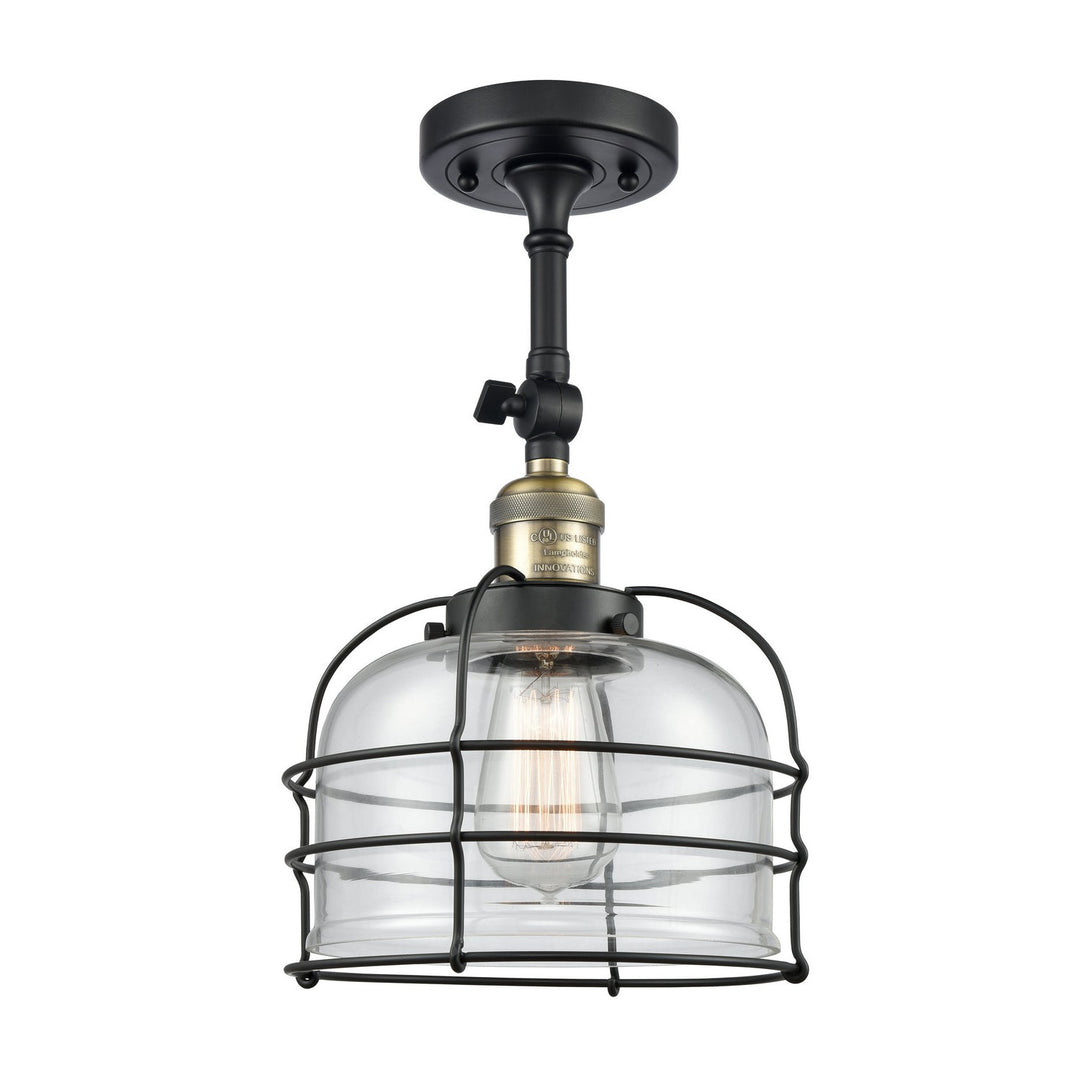 Innovations Franklin Restoration 201F-BAB-G72-CE-LED Ceiling Light - Black Antique Brass