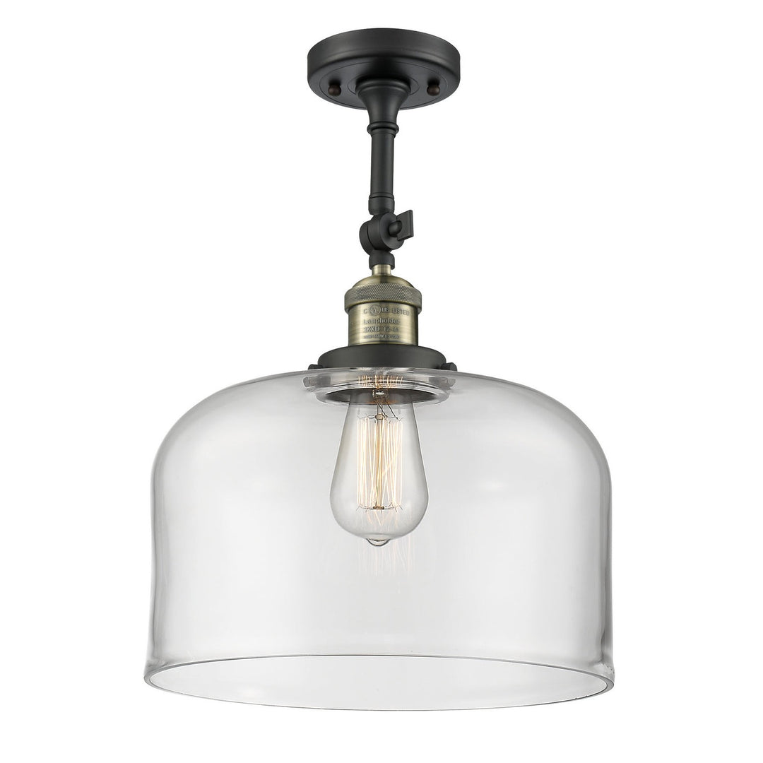 Innovations Franklin Restoration 201F-BAB-G72-L-LED Ceiling Light - Black Antique Brass