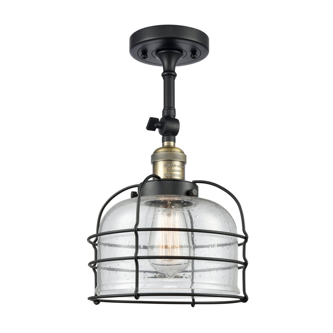 Innovations Franklin Restoration 201F-BAB-G74-CE-LED Ceiling Light - Black Antique Brass