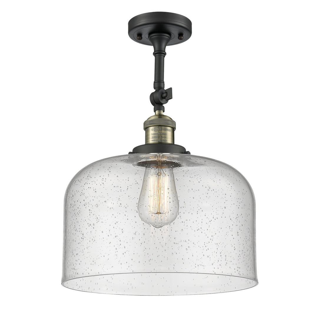Innovations Franklin Restoration 201F-BAB-G74-L Ceiling Light - Black Antique Brass