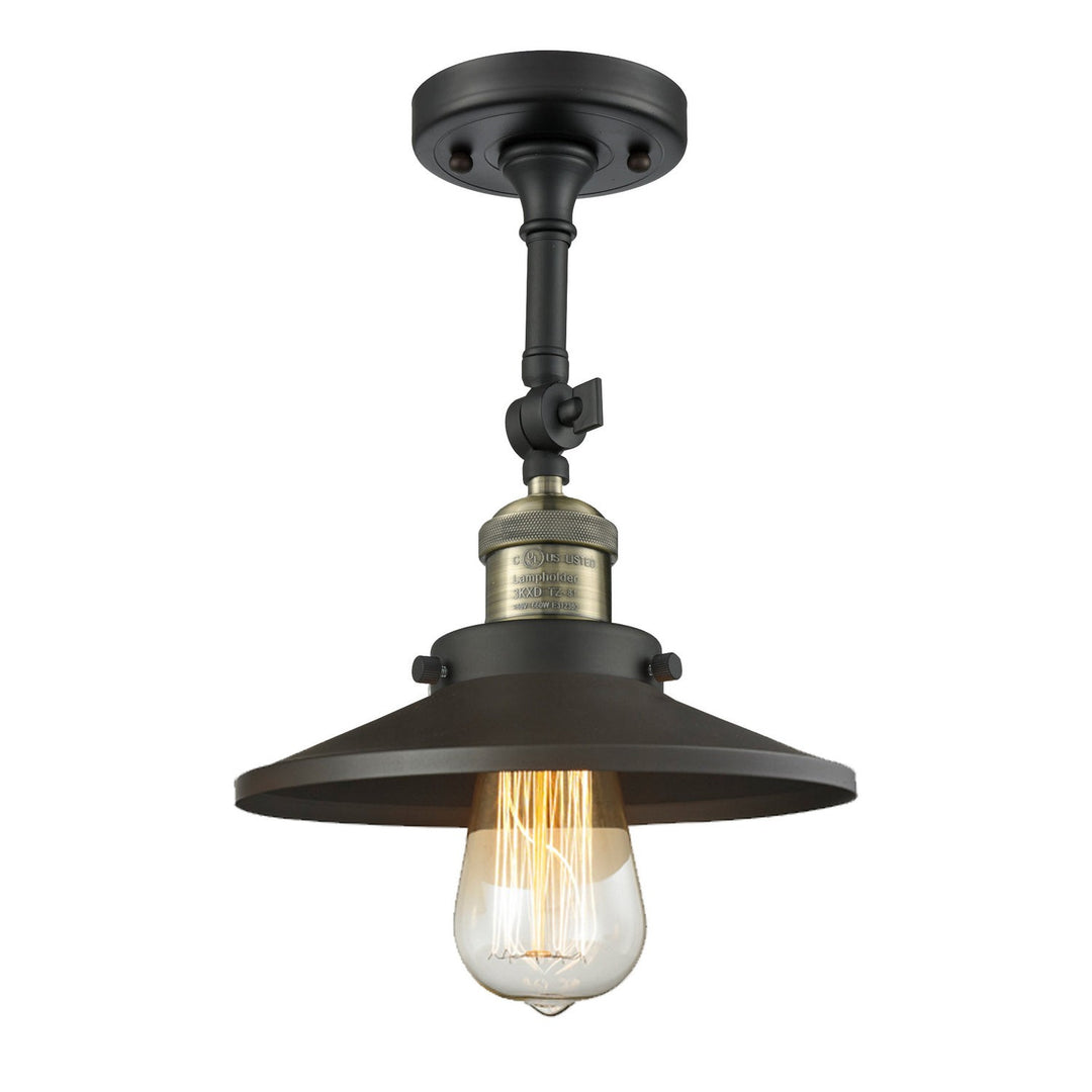 Innovations Franklin Restoration 201F-BAB-M6 Ceiling Light - Black Antique Brass