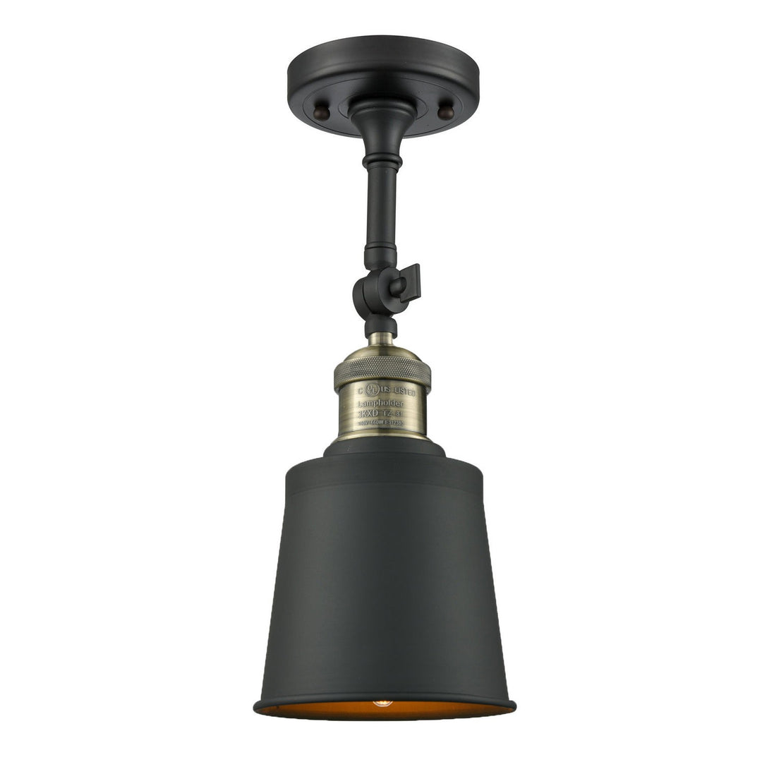 Innovations Franklin Restoration 201F-BAB-M9-BK Ceiling Light - Black Antique Brass