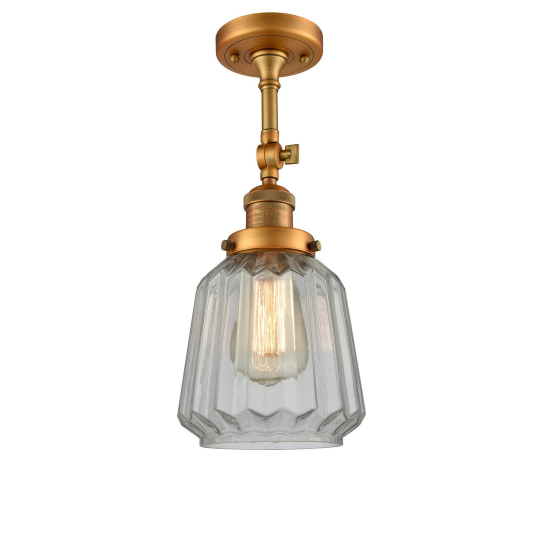 Innovations Franklin Restoration 201F-BB-G142-LED Ceiling Light - Brushed Brass