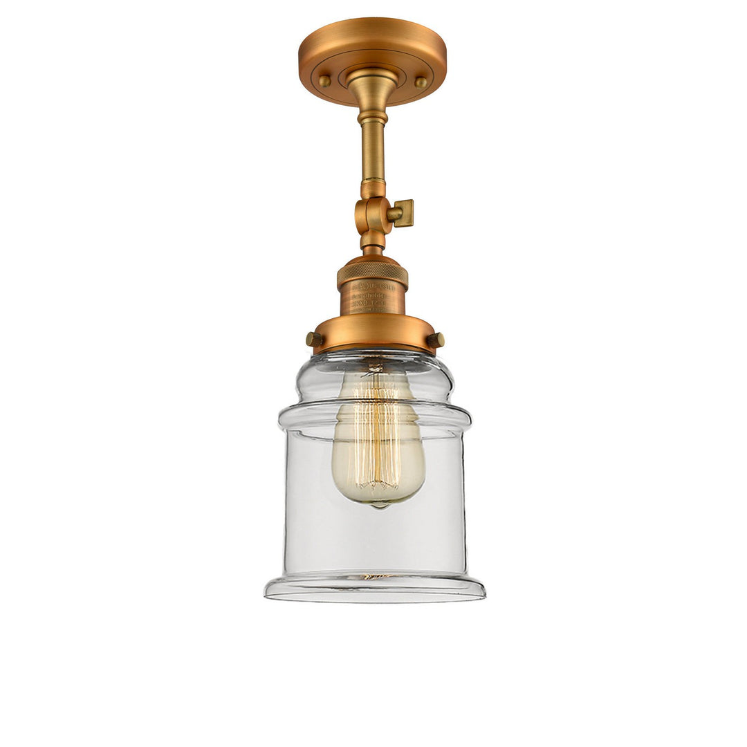 Innovations Franklin Restoration 201F-BB-G182-LED Ceiling Light - Brushed Brass