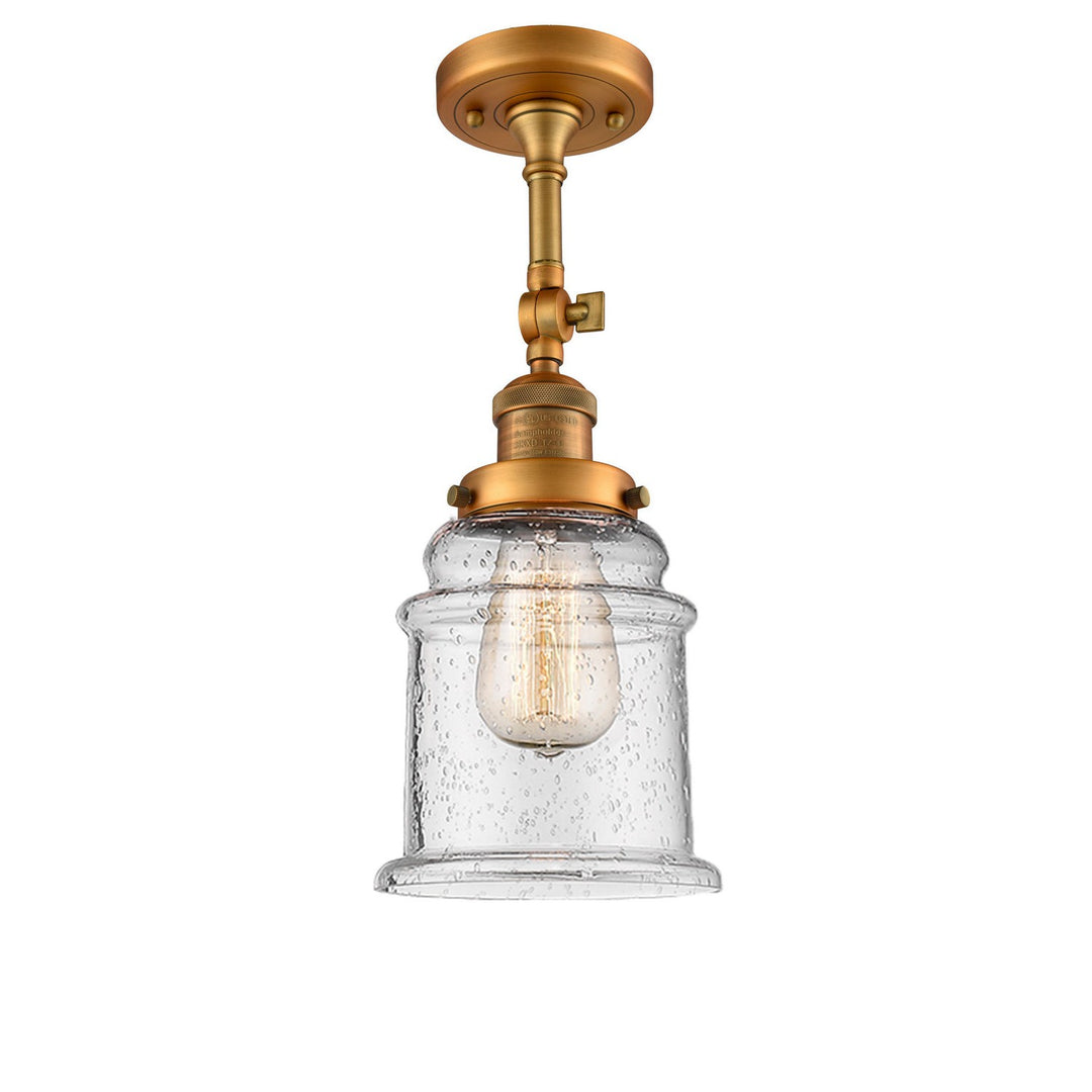 Innovations Franklin Restoration 201F-BB-G184-LED Ceiling Light - Brushed Brass