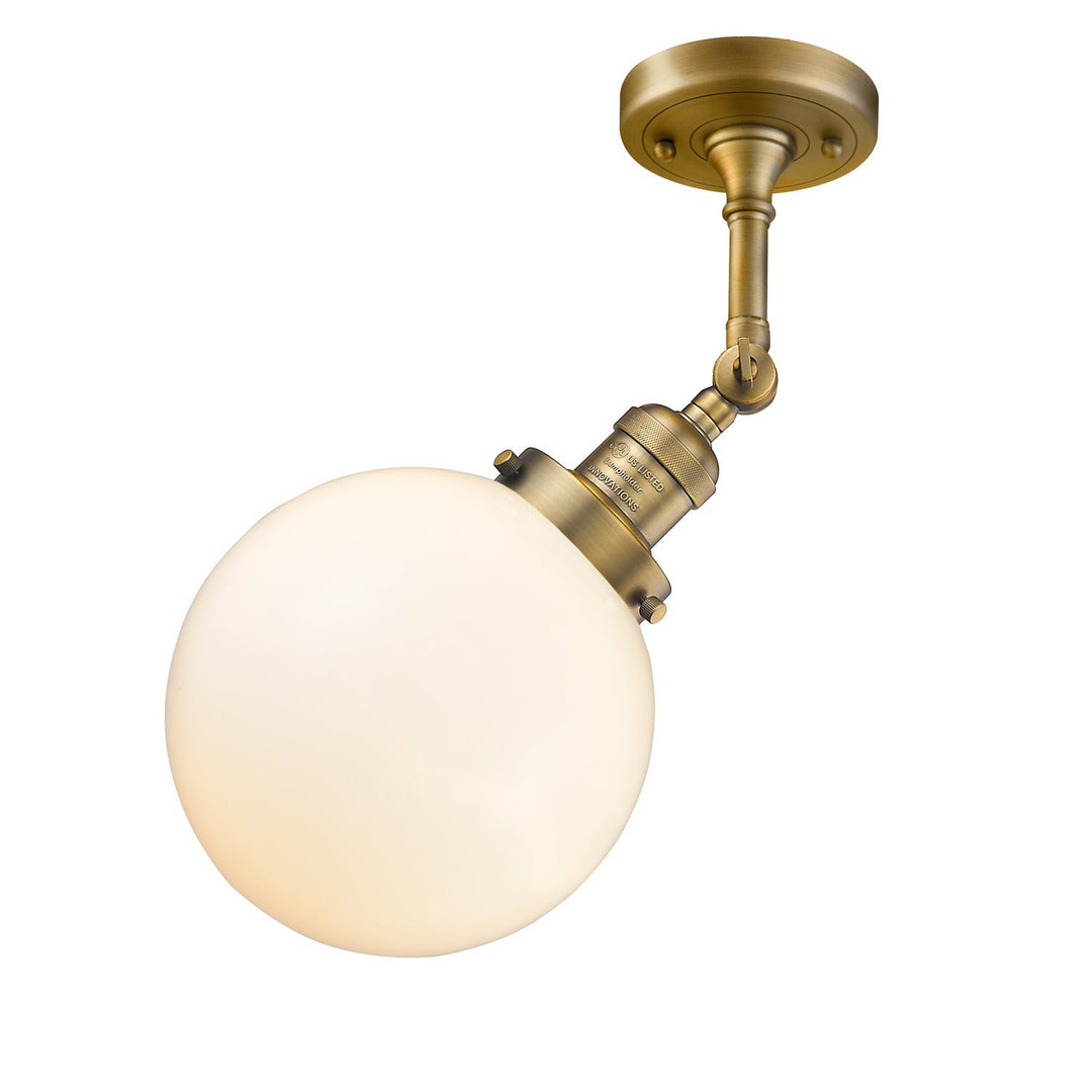 Innovations Franklin Restoration 201F-BB-G201-8 Ceiling Light - Brushed Brass