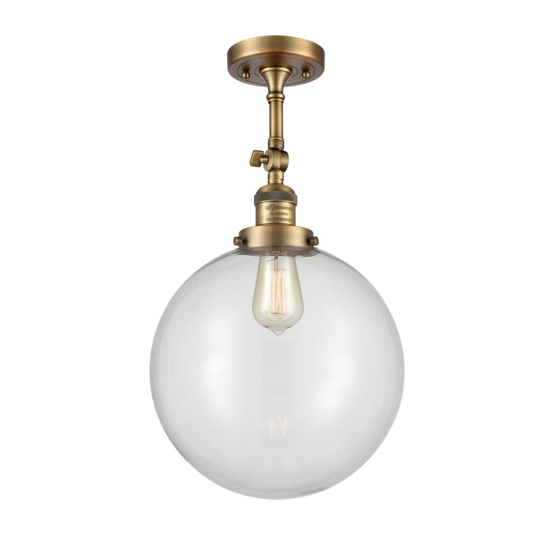 Innovations Franklin Restoration 201F-BB-G202-12-LED Ceiling Light - Brushed Brass