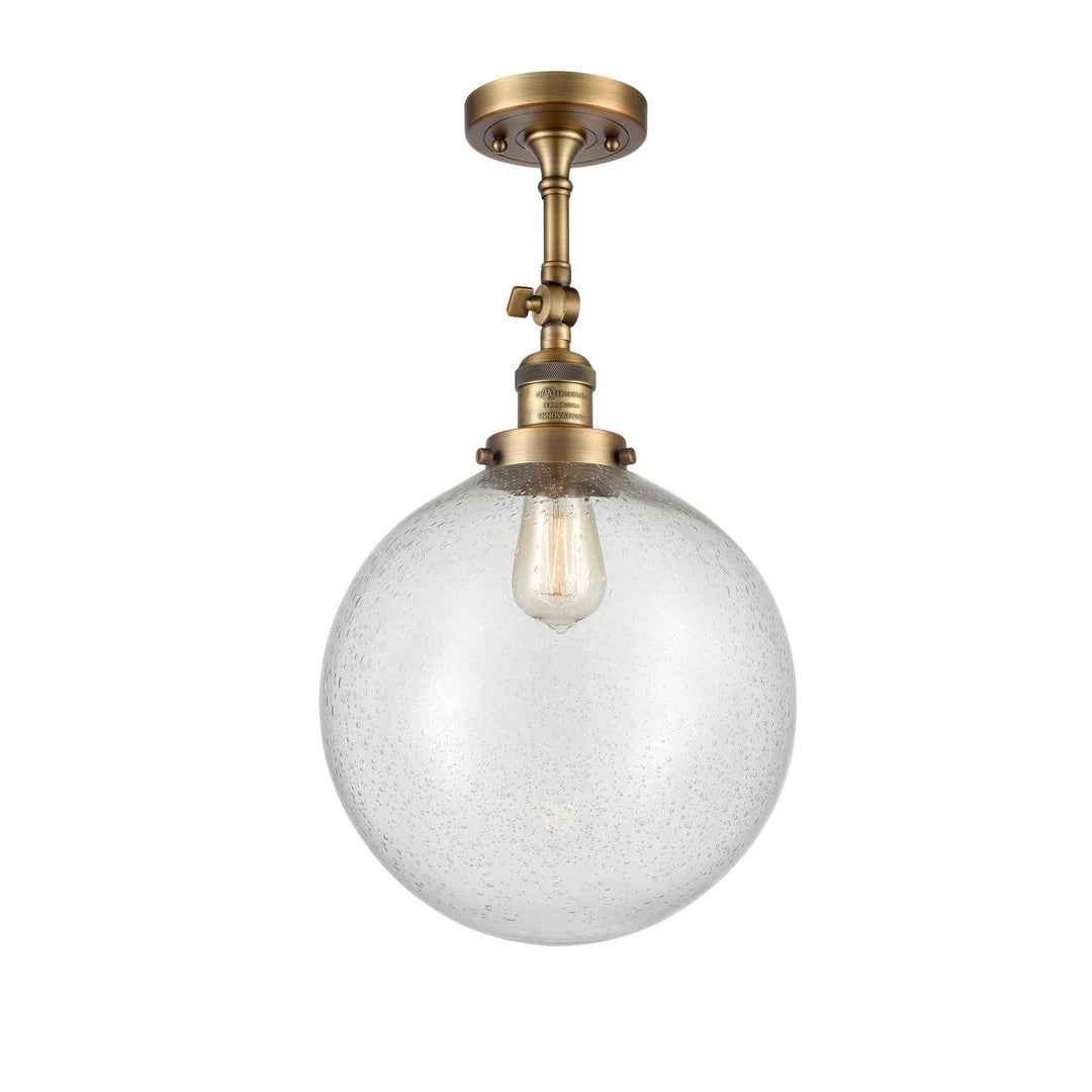 Innovations Franklin Restoration 201F-BB-G204-12 Ceiling Light - Brushed Brass