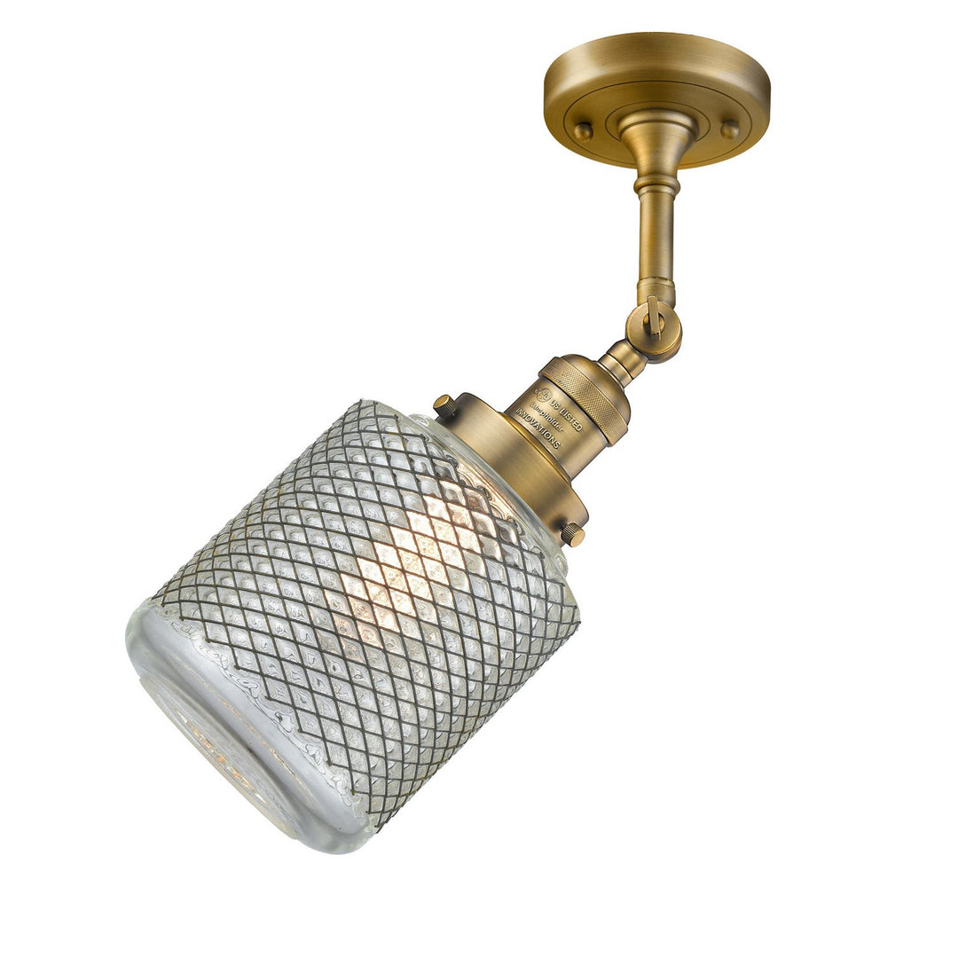 Innovations Franklin Restoration 201F-BB-G262 Ceiling Light - Brushed Brass