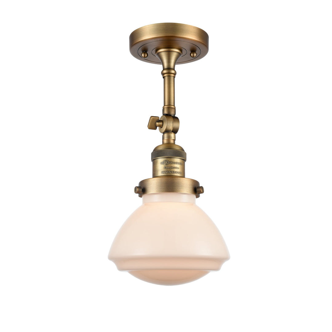 Innovations Franklin Restoration 201F-BB-G321-LED Ceiling Light - Brushed Brass