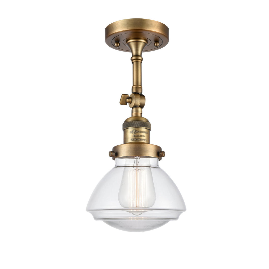 Innovations Franklin Restoration 201F-BB-G322-LED Ceiling Light - Brushed Brass