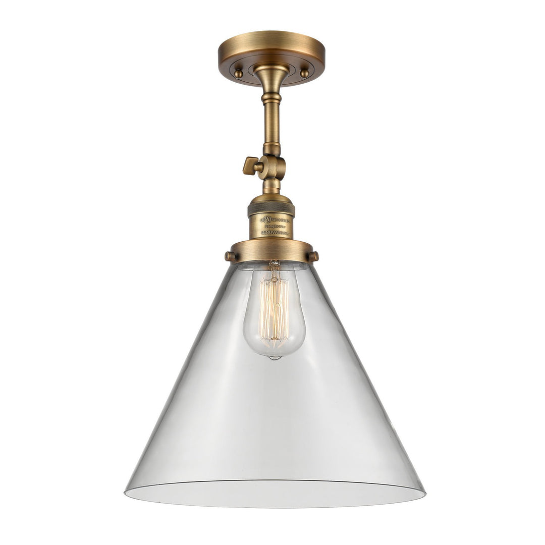 Innovations Franklin Restoration 201F-BB-G42-L-LED Ceiling Light - Brushed Brass