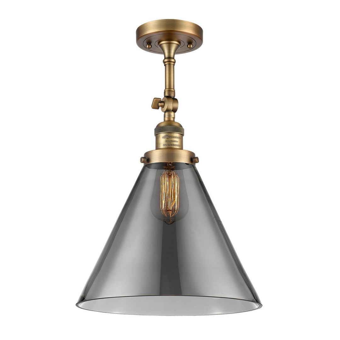 Innovations Franklin Restoration 201F-BB-G43-L-LED Ceiling Light - Brushed Brass