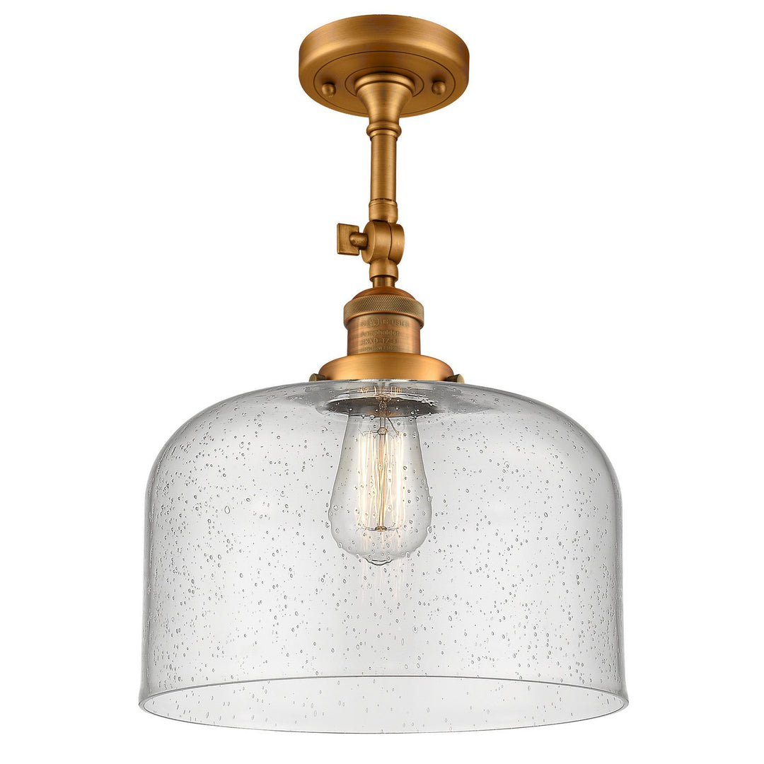 Innovations Franklin Restoration 201F-BB-G74-L Ceiling Light - Brushed Brass