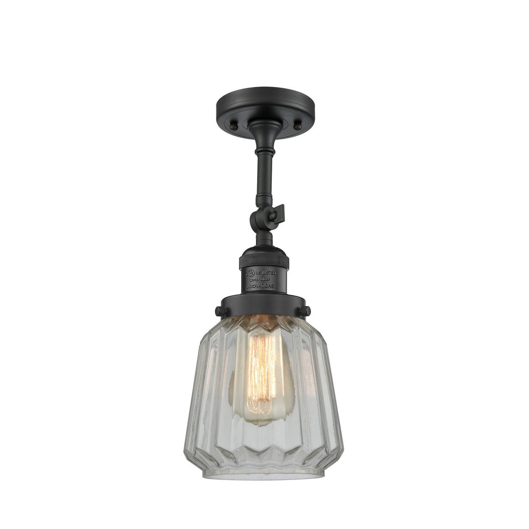 Innovations Franklin Restoration 201F-BK-G142 Ceiling Light - Matte Black