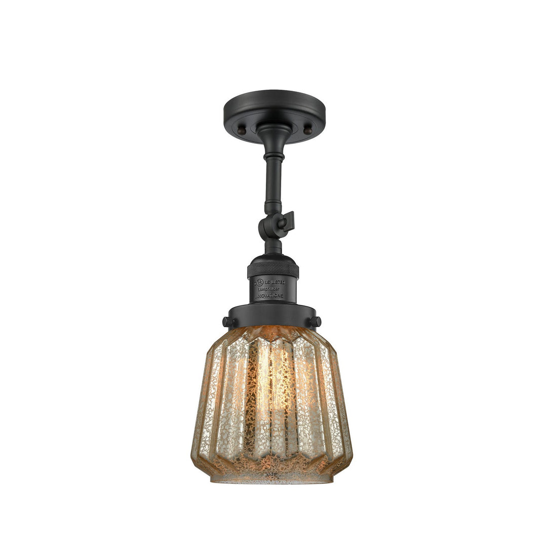Innovations Franklin Restoration 201F-BK-G146 Ceiling Light - Matte Black