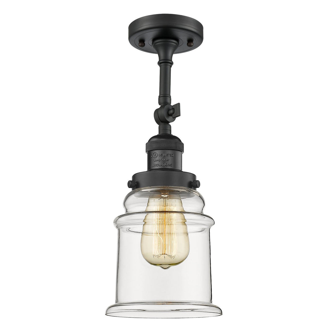Innovations Franklin Restoration 201F-BK-G182 Ceiling Light - Matte Black