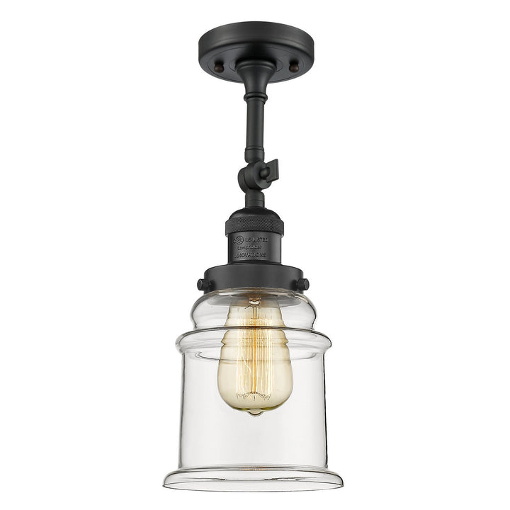 Innovations Franklin Restoration 201F-BK-G182 Ceiling Light - Matte Black