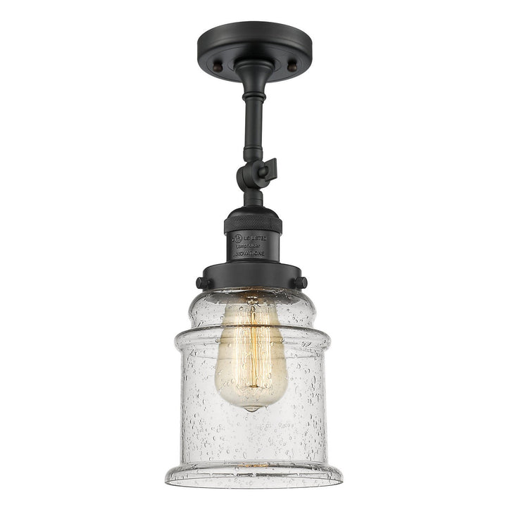 Innovations Franklin Restoration 201F-BK-G184 Ceiling Light - Matte Black