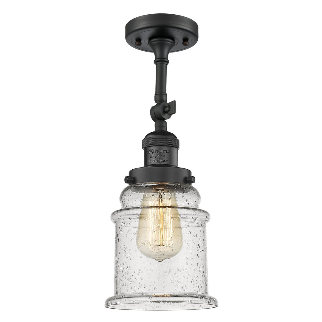 Innovations Franklin Restoration 201F-BK-G184-LED Ceiling Light - Matte Black
