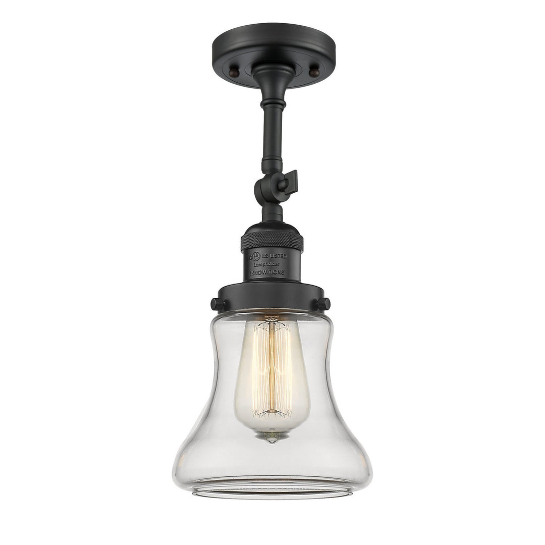 Innovations Franklin Restoration 201F-BK-G192-LED Ceiling Light - Matte Black