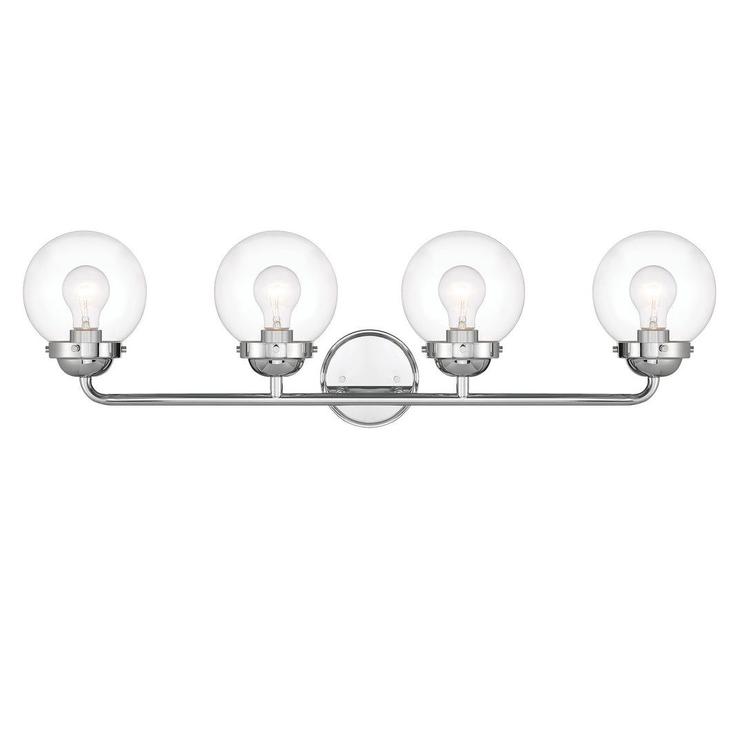 Designers Fountain Knoll 95904-CH Bath Vanity Light 33 in. wide - Chrome