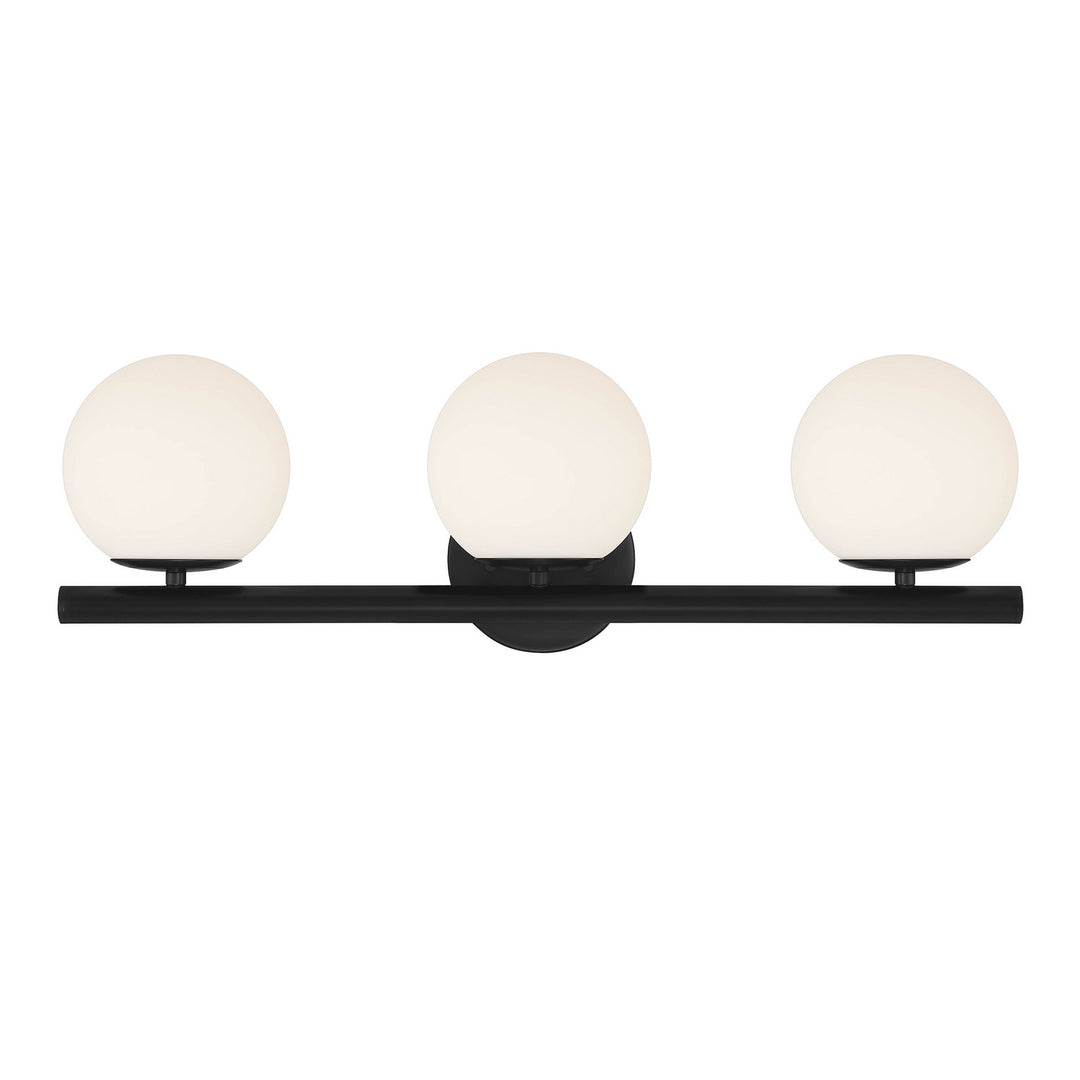 Designers Fountain Crown Heights D252C-3B-MB Bath Vanity Light 25 in. wide - Matte Black