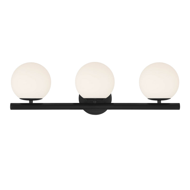 Designers Fountain Crown Heights D252C-3B-MB Bath Vanity Light 25 in. wide - Matte Black