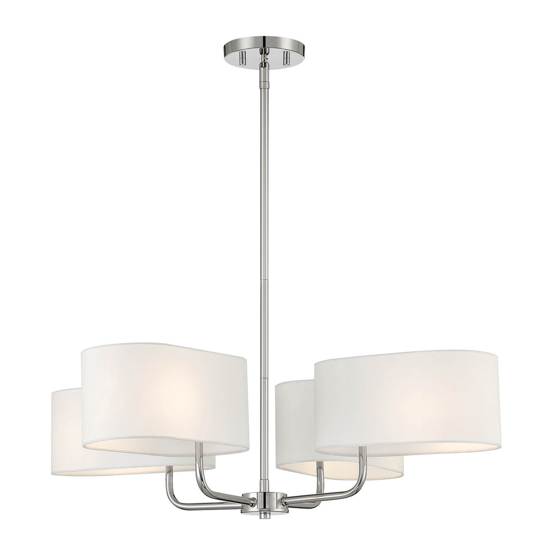 Designers Fountain Midtown D253M-4CH-PN Chandelier Light - Polished Nickel