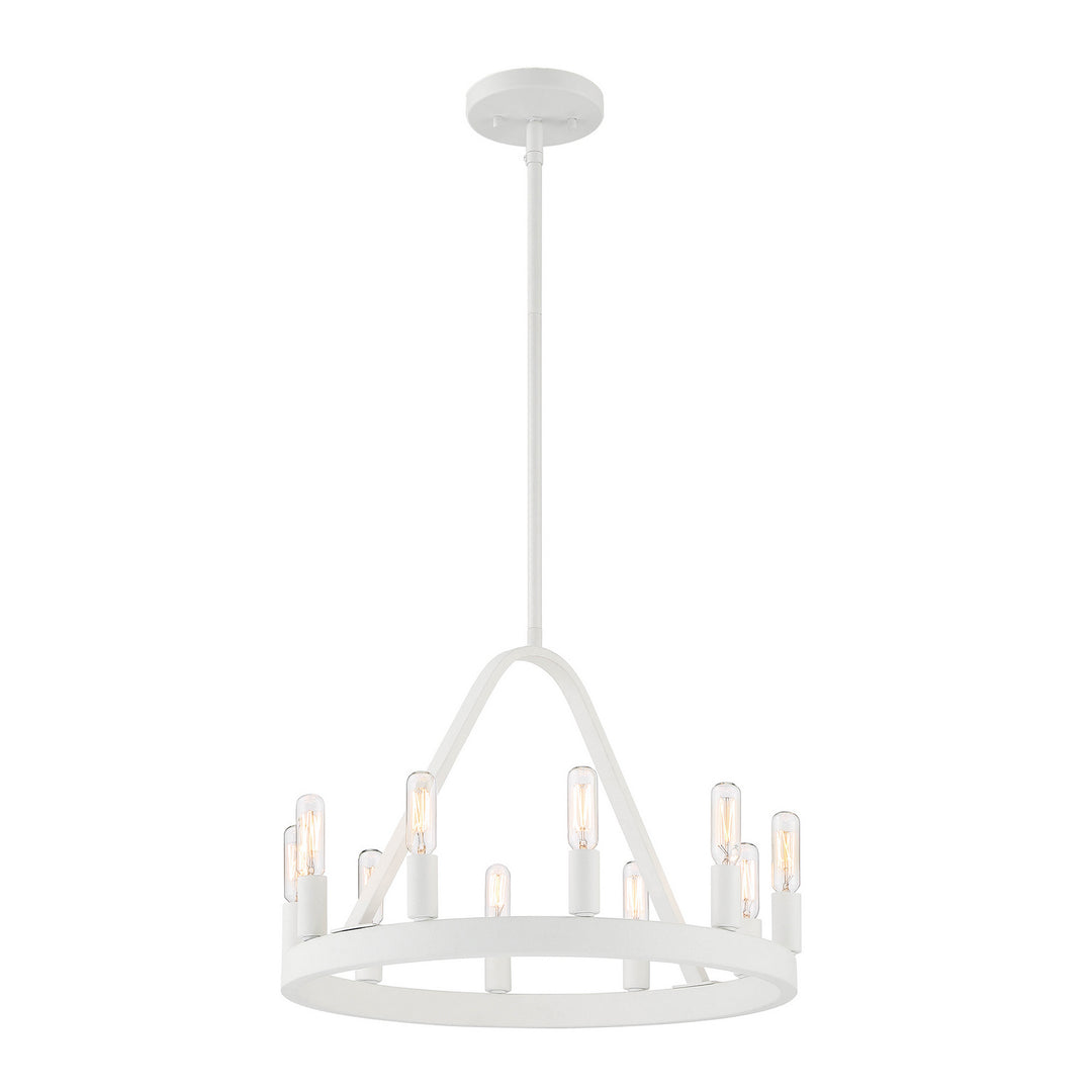 Designers Fountain Carousel D254C-10CH-MW Chandelier Light - Matte White